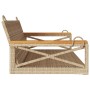 Synthetic beige rattan swing bench 109x62x40 cm by vidaXL, garden benches - Ref: Foro24-368154, Price: 84,99 €, Discount: %