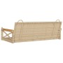 Banco columpio de ratán sintético beige 109x62x40 cm de vidaXL, Bancos de jardín - Ref: Foro24-368154, Precio: 84,99 €, Descu...