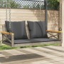 Swing bench with gray synthetic rattan cushions 109x62x40 cm by vidaXL, garden benches - Ref: Foro24-368156, Price: 123,49 €,...