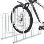 Soporte para 4 bicicletas suelo independiente acero galvanizado de vidaXL, Bases y soportes para almacenar bicicletas - Ref: ...