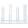 Ständer für 4 Fahrräder freistehend aus verzinktem Stahl von vidaXL, Sockel und Stützen zum Abstellen von Fahrrädern - Ref: F...