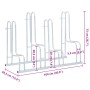 Ständer für 4 Fahrräder freistehend aus verzinktem Stahl von vidaXL, Sockel und Stützen zum Abstellen von Fahrrädern - Ref: F...