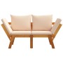 Solid acacia wood 2-in-1 garden bench with cushions by vidaXL, garden benches - Ref: Foro24-367581, Price: 239,46 €, Discount: %