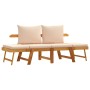 Solid acacia wood 2-in-1 garden bench with cushions by vidaXL, garden benches - Ref: Foro24-367581, Price: 239,46 €, Discount: %