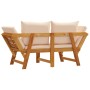 Solid acacia wood 2-in-1 garden bench with cushions by vidaXL, garden benches - Ref: Foro24-367581, Price: 239,46 €, Discount: %