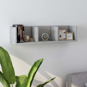 Concrete plywood CD wall shelf 75x18x18cm by vidaXL, Shelves and shelves - Ref: Foro24-801314, Price: 28,31 €, Discount: %