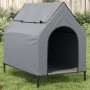 Hundehütte Oxford-Stoff und hellgrauer Stahl von vidaXL, Hundehütten - Ref: Foro24-172591, Preis: 67,75 €, Rabatt: %