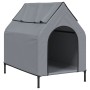 Hundehütte Oxford-Stoff und hellgrauer Stahl von vidaXL, Hundehütten - Ref: Foro24-172591, Preis: 67,75 €, Rabatt: %