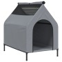 Hundehütte Oxford-Stoff und hellgrauer Stahl von vidaXL, Hundehütten - Ref: Foro24-172591, Preis: 67,75 €, Rabatt: %