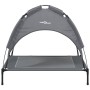 Anthracite canopy dog bed made of Oxford fabric and steel. by vidaXL, Beds for dogs - Ref: Foro24-172598, Price: 34,28 €, Dis...