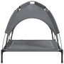 Anthracite canopy dog bed made of Oxford fabric and steel. by vidaXL, Beds for dogs - Ref: Foro24-172598, Price: 34,28 €, Dis...