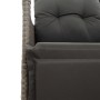 Reclining garden armchair with gray synthetic rattan cushions by vidaXL, Garden chairs - Ref: Foro24-365661, Price: 145,04 €,...