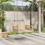 Beige synthetic rattan swing bench 63x62x40 cm by vidaXL, garden benches - Ref: Foro24-368163, Price: 74,35 €, Discount: %