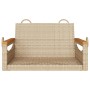 Beige Schaukelbank aus synthetischem Rattan 63x62x40 cm von vidaXL, Gartenbänke - Ref: Foro24-368163, Preis: 74,99 €, Rabatt: %