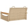 Beige Schaukelbank aus synthetischem Rattan 63x62x40 cm von vidaXL, Gartenbänke - Ref: Foro24-368163, Preis: 74,99 €, Rabatt: %