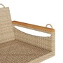 Beige Schaukelbank aus synthetischem Rattan 63x62x40 cm von vidaXL, Gartenbänke - Ref: Foro24-368163, Preis: 74,99 €, Rabatt: %