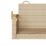 Beige Schaukelbank aus synthetischem Rattan 63x62x40 cm von vidaXL, Gartenbänke - Ref: Foro24-368163, Preis: 74,99 €, Rabatt: %