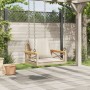 Swing bench with beige synthetic rattan cushions 63x62x40 cm by vidaXL, garden benches - Ref: Foro24-368175, Price: 85,32 €, ...