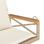 Swing bench with beige synthetic rattan cushions 63x62x40 cm by vidaXL, garden benches - Ref: Foro24-368175, Price: 85,32 €, ...