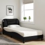 Cama con colchón tela negro 80x200 cm de vidaXL, Camas y somieres - Ref: Foro24-3208494, Precio: 261,99 €, Descuento: %