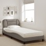 Cama con colchón tela gris taupe 80x200 cm de vidaXL, Camas y somieres - Ref: Foro24-3208496, Precio: 279,41 €, Descuento: %