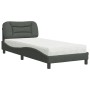 Cama con colchón tela gris oscuro 90x200 cm de vidaXL, Camas y somieres - Ref: Foro24-3208507, Precio: 278,05 €, Descuento: %