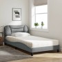 Bed with light gray fabric mattress 100x200 cm by vidaXL, Beds and slatted bases - Ref: Foro24-3208513, Price: 293,99 €, Disc...