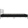 Estructura de cama madera de ingeniería y metal negro 180x200cm de vidaXL, Camas y somieres - Ref: Foro24-3280057, Precio: 16...