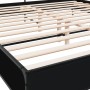 Estructura de cama madera de ingeniería y metal negro 180x200cm de vidaXL, Camas y somieres - Ref: Foro24-3280057, Precio: 16...