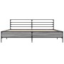 Sonoma gray metal engineered wood bed frame 180x200 cm by vidaXL, Beds and slatted bases - Ref: Foro24-3280060, Price: 166,99...