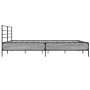 Estructura cama madera ingeniería metal gris Sonoma 180x200 cm de vidaXL, Camas y somieres - Ref: Foro24-3280060, Precio: 167...