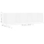 White plywood CD wall shelf 75x18x18cm by vidaXL, Shelves and shelves - Ref: Foro24-801310, Price: 28,57 €, Discount: %