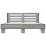 Sonoma gray metal engineered wood bed frame 160x200 cm by vidaXL, Beds and slatted bases - Ref: Foro24-3280095, Price: 165,46...