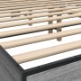 Sonoma gray metal engineered wood bed frame 160x200 cm by vidaXL, Beds and slatted bases - Ref: Foro24-3280095, Price: 165,46...