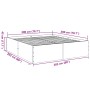 Estructura de cama madera de ingeniería blanca 200x200 cm de vidaXL, Camas y somieres - Ref: Foro24-3280895, Precio: 159,97 €...