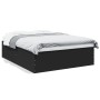 Estructura de cama madera de ingeniería negra 160x200 cm de vidaXL, Camas y somieres - Ref: Foro24-3280910, Precio: 148,81 €,...