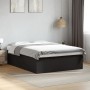 Estructura de cama madera de ingeniería negra 160x200 cm de vidaXL, Camas y somieres - Ref: Foro24-3280910, Precio: 148,81 €,...