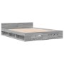 Cama con cajones madera ingeniería gris Sonoma 140x200 cm de vidaXL, Camas y somieres - Ref: Foro24-3280753, Precio: 190,43 €...