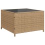 L-förmiges Gartensofa mit Tisch und Kissen PE Rattan beige von vidaXL, Gartensets - Ref: Foro24-369043, Preis: 342,95 €, Raba...