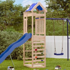 Play tower with climbing wall made of pine wood 85x52.5x239 cm by vidaXL, Children's houses - Ref: Foro24-845941, Price: 158,...