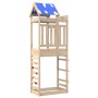 Play tower with climbing wall made of pine wood 85x52.5x239 cm by vidaXL, Children's houses - Ref: Foro24-845941, Price: 158,...