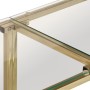 Konsolentisch aus goldfarbenem Edelstahl und gehärtetem Glas von vidaXL, Seitentische - Ref: Foro24-349986, Preis: 147,16 €, ...