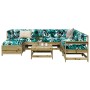 8-piece garden sofa set made of impregnated pine wood by vidaXL, Garden sets - Ref: Foro24-3250575, Price: 480,09 €, Discount: %