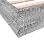 Estructura de cama madera de ingeniería gris Sonoma 90x190 cm de vidaXL, Camas y somieres - Ref: Foro24-842075, Precio: 67,12...