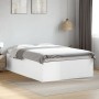 Estructura de cama madera de ingeniería blanca 135x190 cm de vidaXL, Camas y somieres - Ref: Foro24-3280944, Precio: 137,89 €...