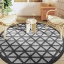 Outdoor black PP Ø200 cm rug by vidaXL, Outdoor protectors - Ref: Foro24-368464, Price: 39,08 €, Discount: %