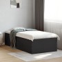 Black engineered wood bed frame 90x190 cm by vidaXL, Beds and slatted bases - Ref: Foro24-3280973, Price: 105,71 €, Discount: %