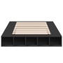 Estructura de cama madera de ingeniería negra 120x200 cm de vidaXL, Camas y somieres - Ref: Foro24-3280483, Precio: 159,73 €,...