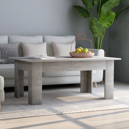 Concrete gray plywood coffee table 100x60x42 cm by vidaXL, Coffee table - Ref: Foro24-801183, Price: 55,96 €, Discount: %