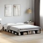 Black engineered wood bed frame 150x200 cm by vidaXL, Beds and slatted bases - Ref: Foro24-3280469, Price: 161,32 €, Discount: %